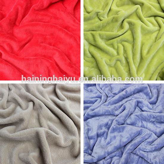 0.5mm 1mm polyster plain minky fabric textile importers knitting fabric