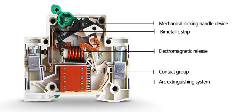 SCB8-63 32A 4P 6kA 230V MCB AC Circuit Breaker