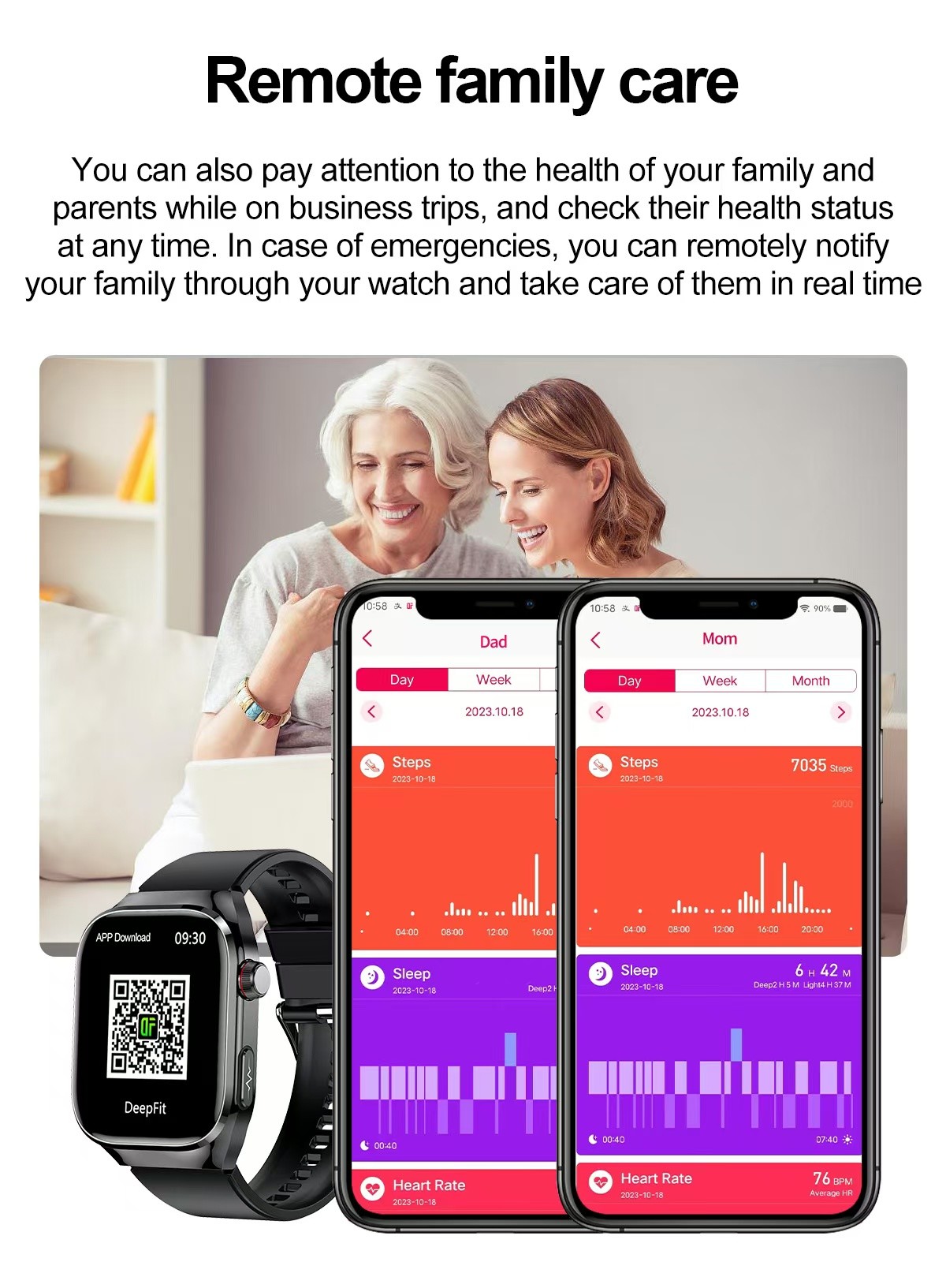 TK16 Smart Watch Blood Pressure ECG Sport Heart Rate Smart Watch Fitness Tracker
