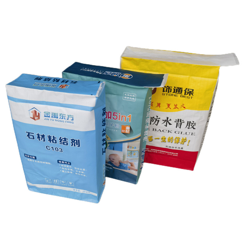 33x41x10cm 86GSM(61+11+14) Woven PP Valve Bag with Luxury Bopp printing for Dry Mixtures