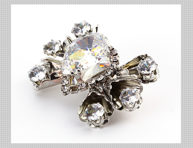 Multi Color Decorative Shoe Clips Kirsite Material For Decorations
