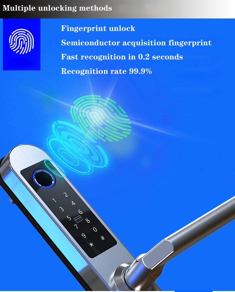 Password RF Card E6900W Aluminum Door Bluetooth Gate Locks