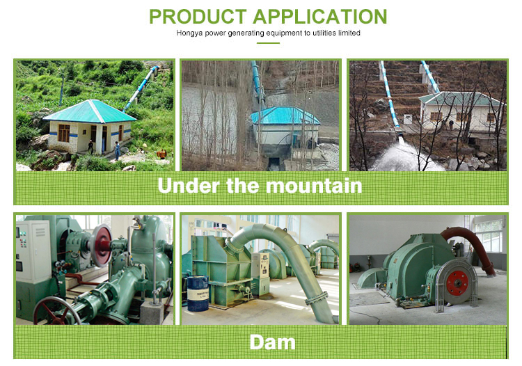 750kw Pelton Micro Hydro Generator 90m Water Head 94% Efficiency