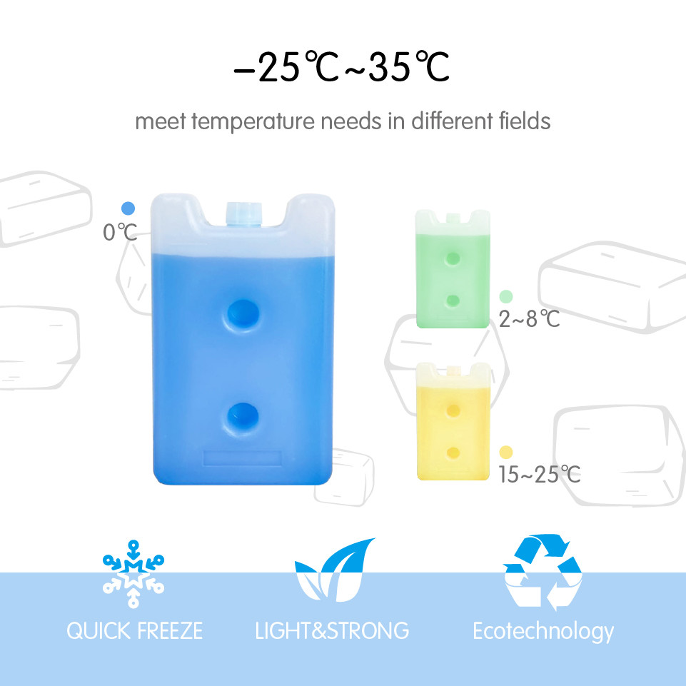 Control Temperature Phase Change Materials PCM Ice Pack Freezer For Medical