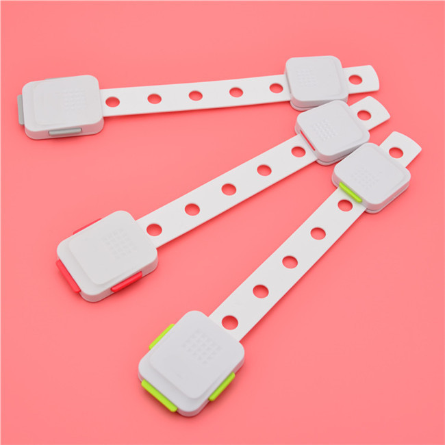 20cm Length Child Safety Cabinet Locks Pink Seal Strap Security Cupboard Locking