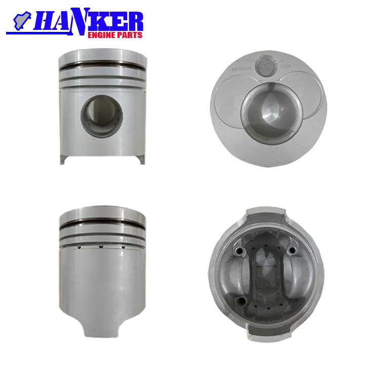 6D24 Diesel Engine Piston ME151416 With Pin Bushing Ring Set Liner Sleeve