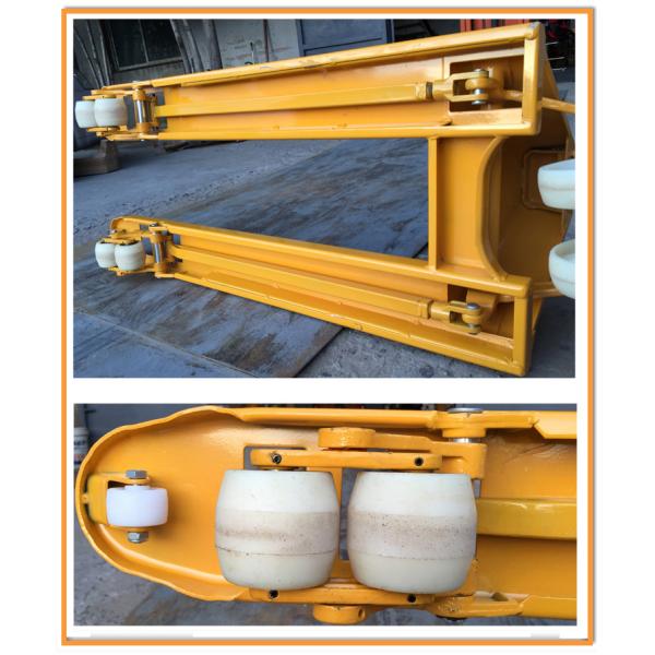 Yellow Hydraulic Power Equipment Industrial , Hand Pallet Truck 3 Ton 115mm High