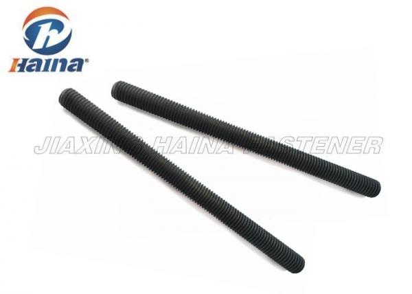Quality Round Head Black Coating carbon steel 4.8 8.8 Fully Threaded Rod and nuts for sale