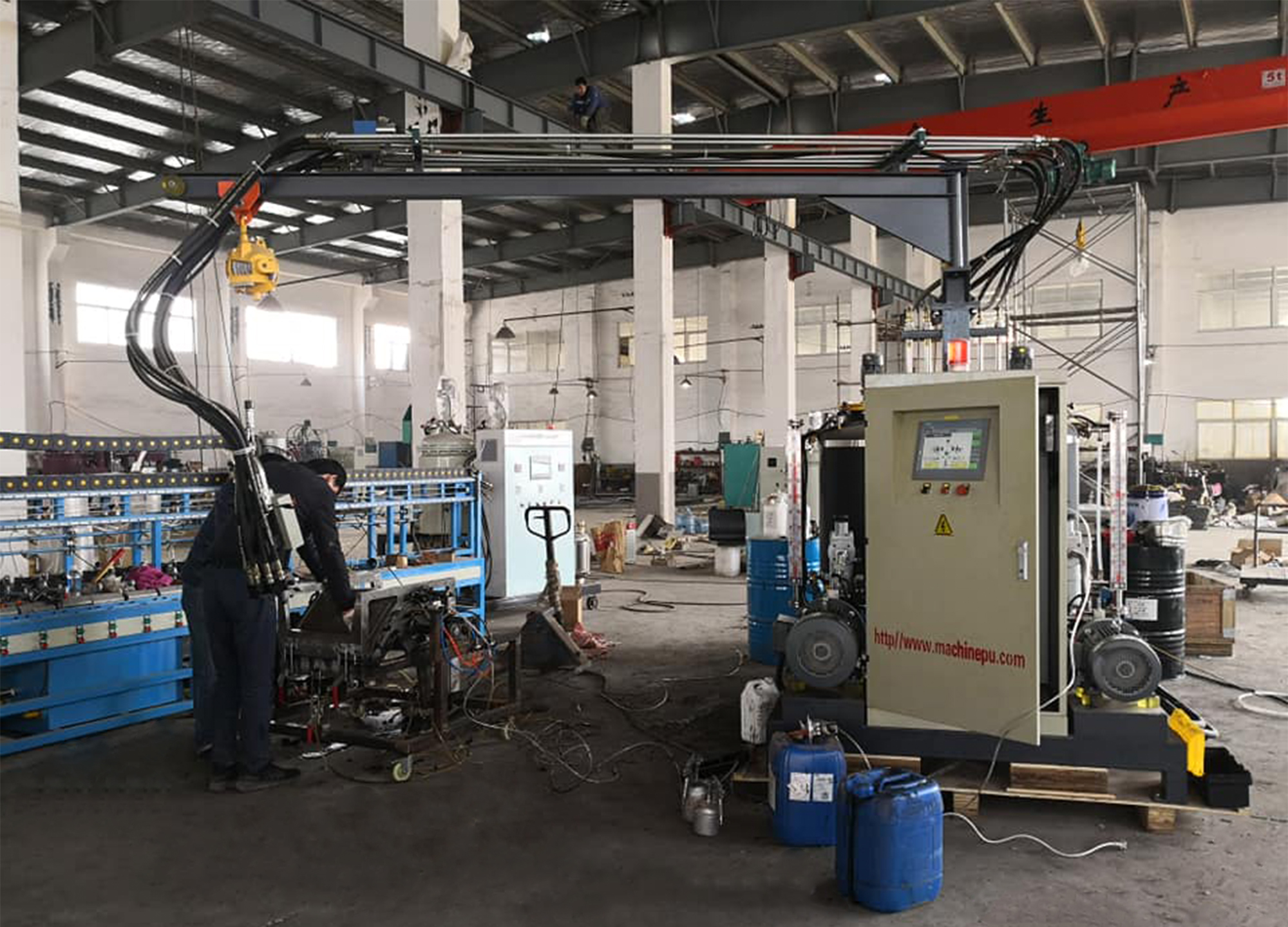 Plastic Trowel 9kW Polyurethane Foam Injection Machine