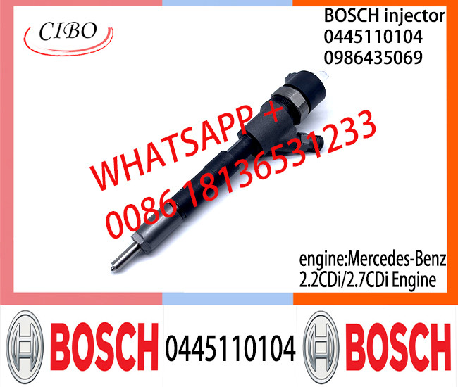 BOSCH Common Rail Injector 0445110103 0986435043 0445110104 0986435069 A6280700487 A6280700587 for Mercedes-Benz 4CDi