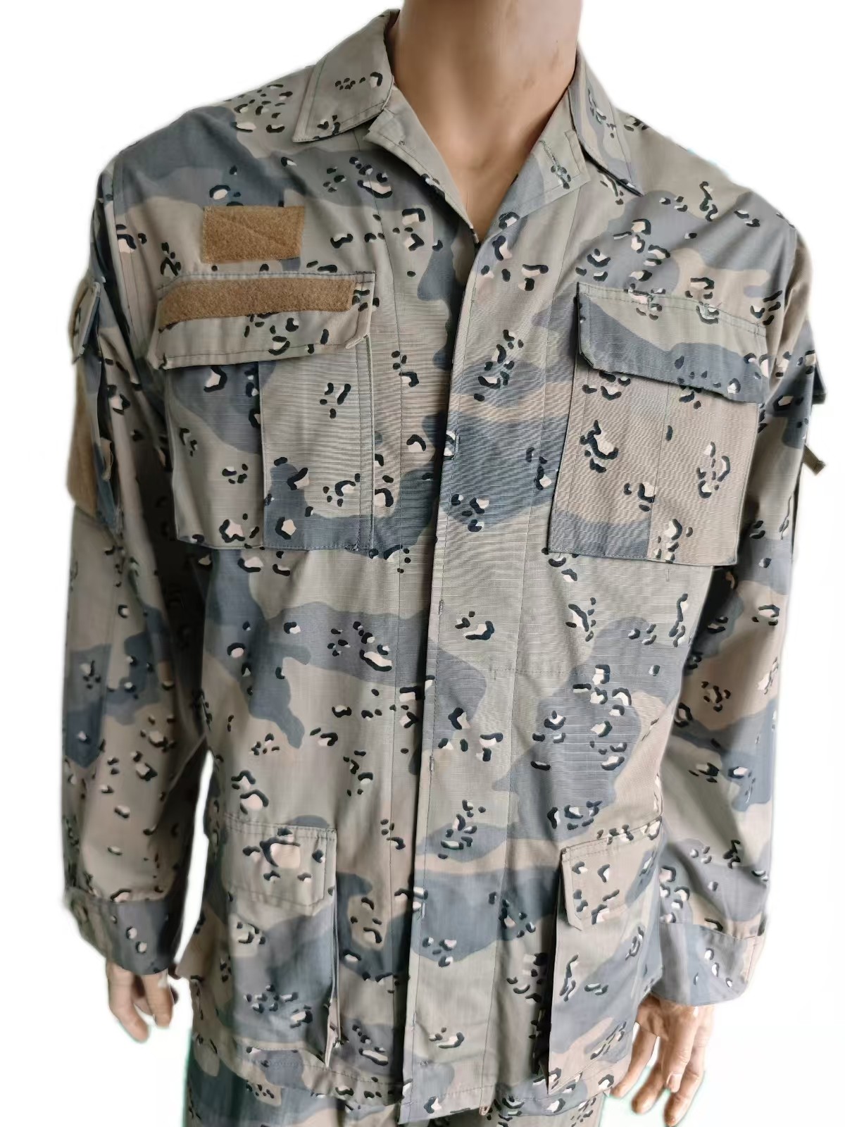 BDU Tactical 6-Pocket Camouflage Military Uniform (65% Polyester 35% Cotton)