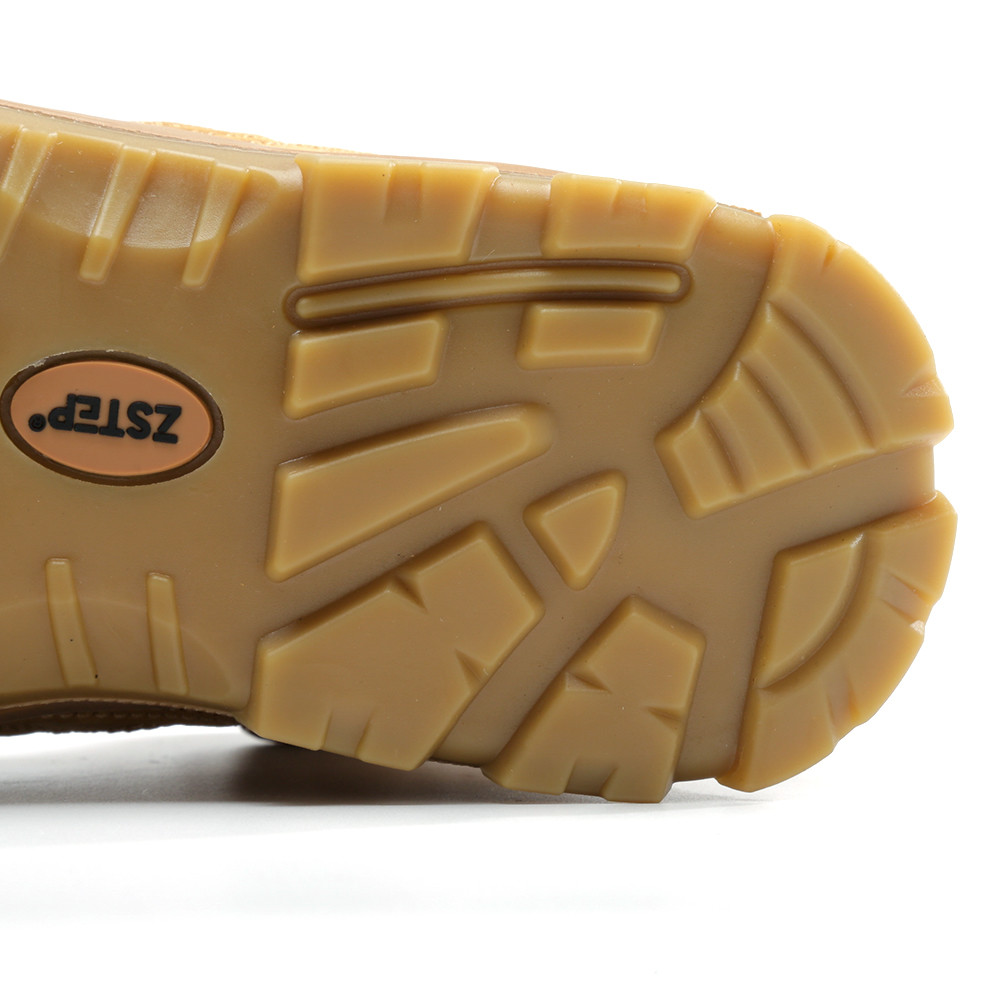 Mid Cut Construction Safety Shoes Genuine Leather Expensive Safety Shoes For Heavy Duty Work