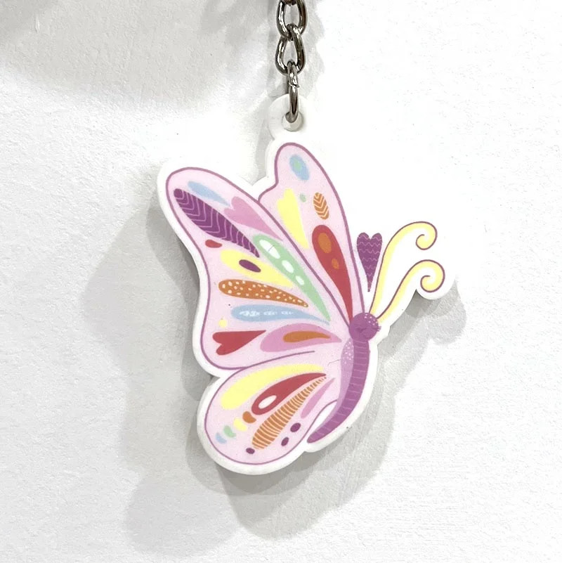 Custom Soft Pvc Silicone Keyring Plastic Pvc Key Holder Chain Logo Keychains