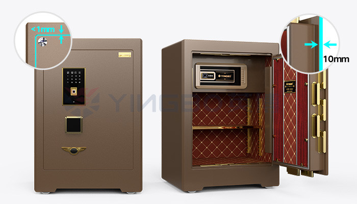 Dual Alarm Solid Steel Commercial Safe Box Bank Grade Biometric Fingerprint Lock 4 open ways