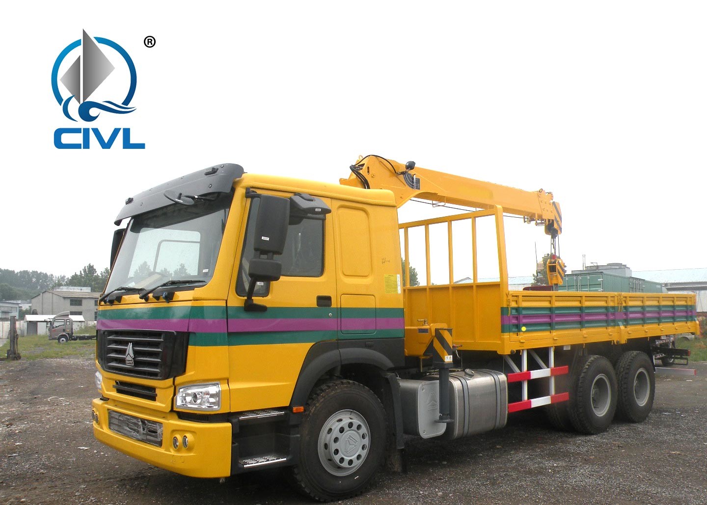 30 Tons Telescopic Boom Crane Lorry Mounted Crane 6x4 Max. Loading 7000kg Wheelbase 5825+1350mm