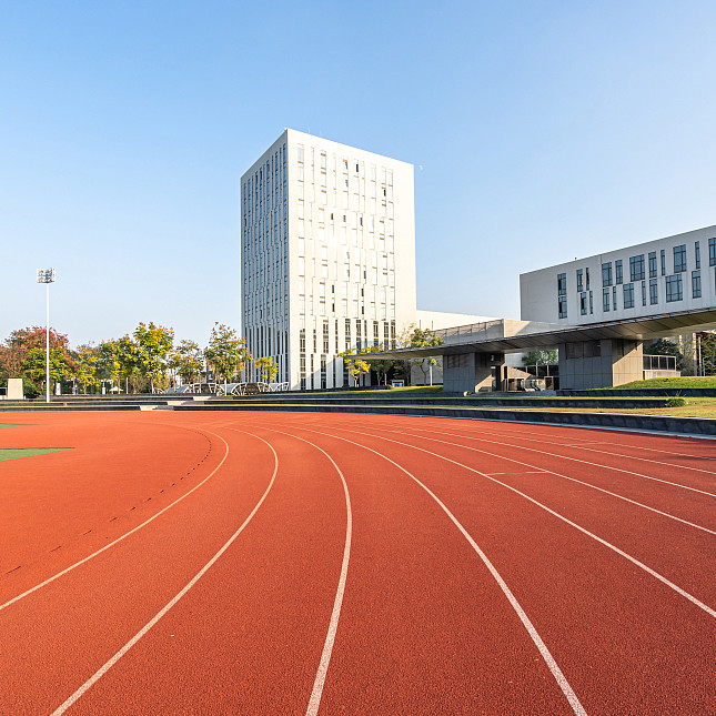 IAAF Approved Rubber Sport Flooring Full Pour Mixed Athletic Running Track