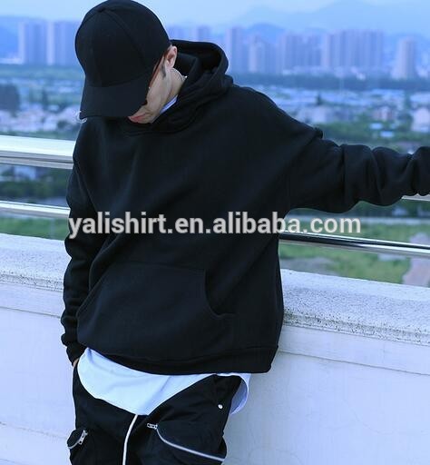 High quality arm strap custom wholesale mens embroidery pullover hoodies