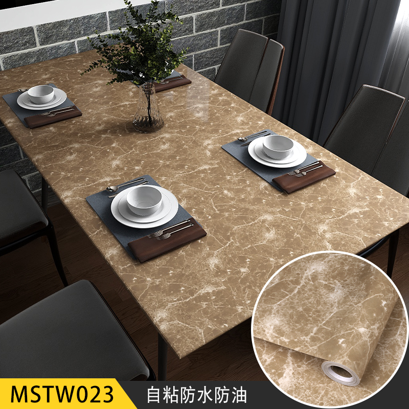 Peel Stick Marble Wallpaper Roll 60cm*10m Size for Table Cupboard Cabinet and Countertop Marble Design Granite Style