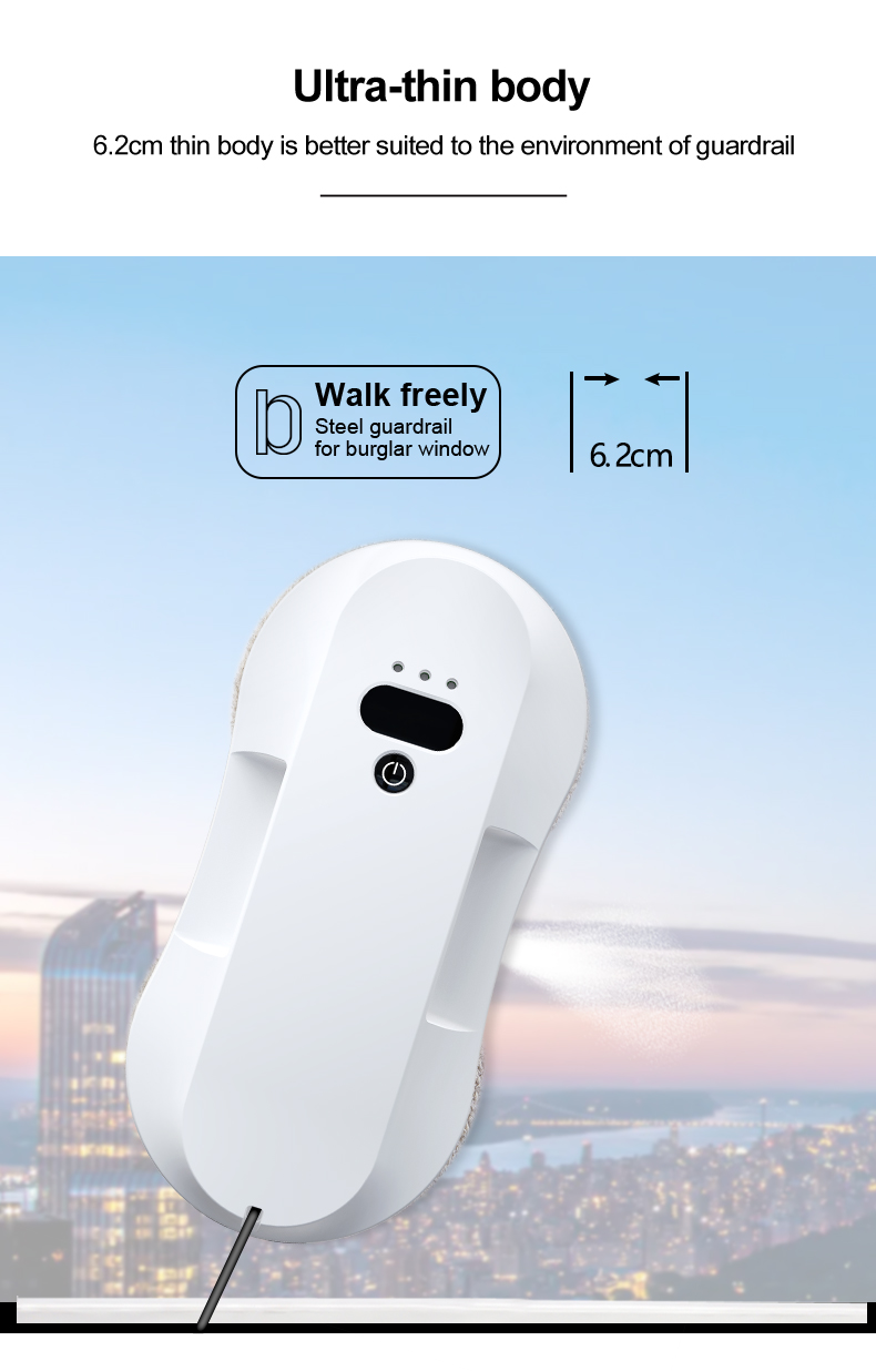 AC110-240v Voltage Smart Window Cleaner Robot for Easy and Convenient Glass Cleaning