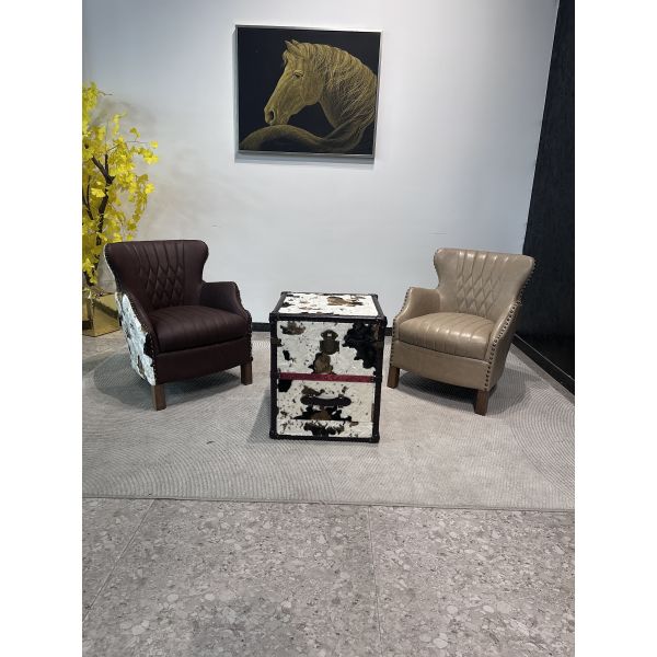 Nidea #YueBao 1 Foshan Hot Sale Vintage Industrial Retro Aviator Chair Cigar Bar Pub Club Studio Car Dealer Lounge Furniture Industrial Bar