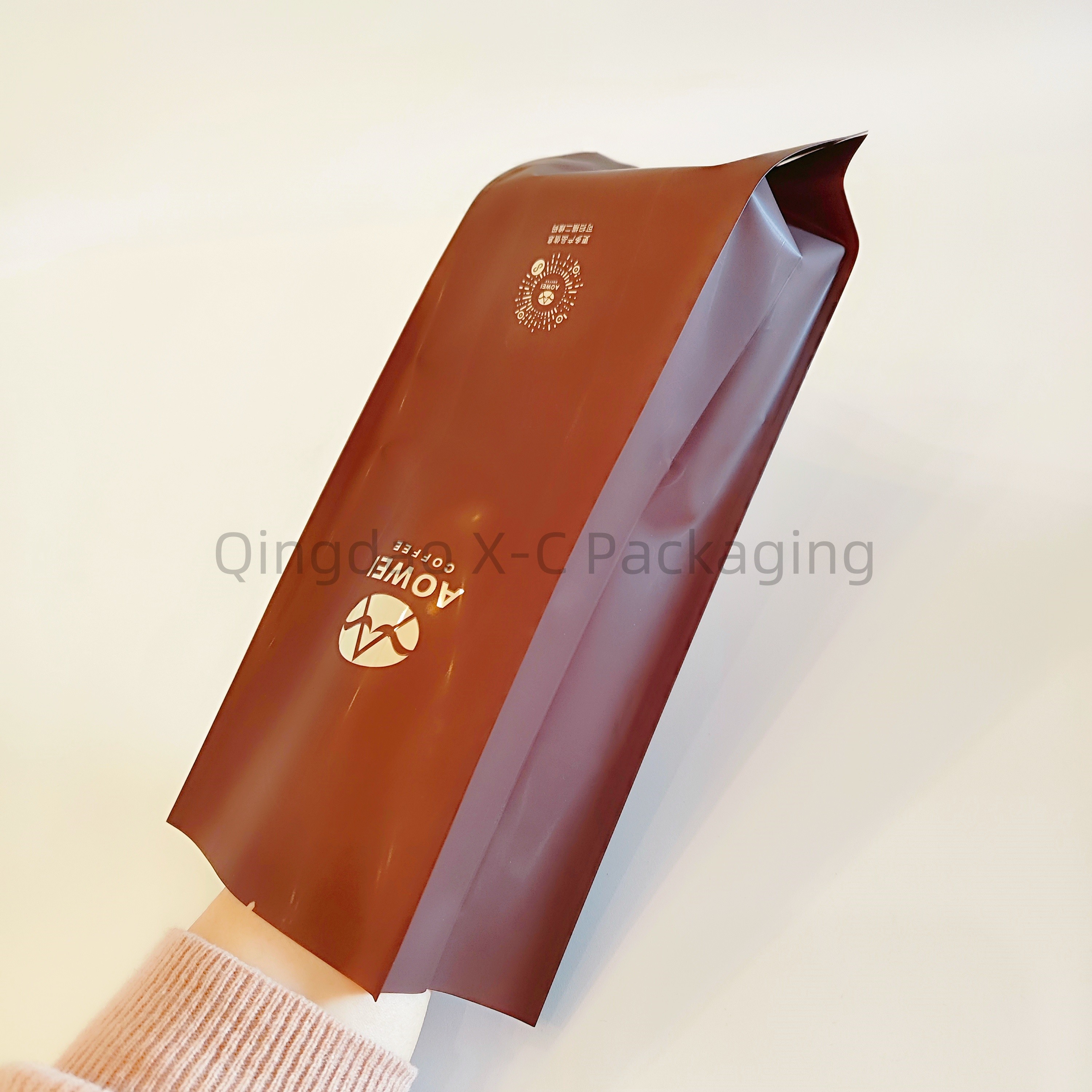 Custom Printed Quad Seal Bag Food Packaging Reusable Laminated Compoud Wholesale