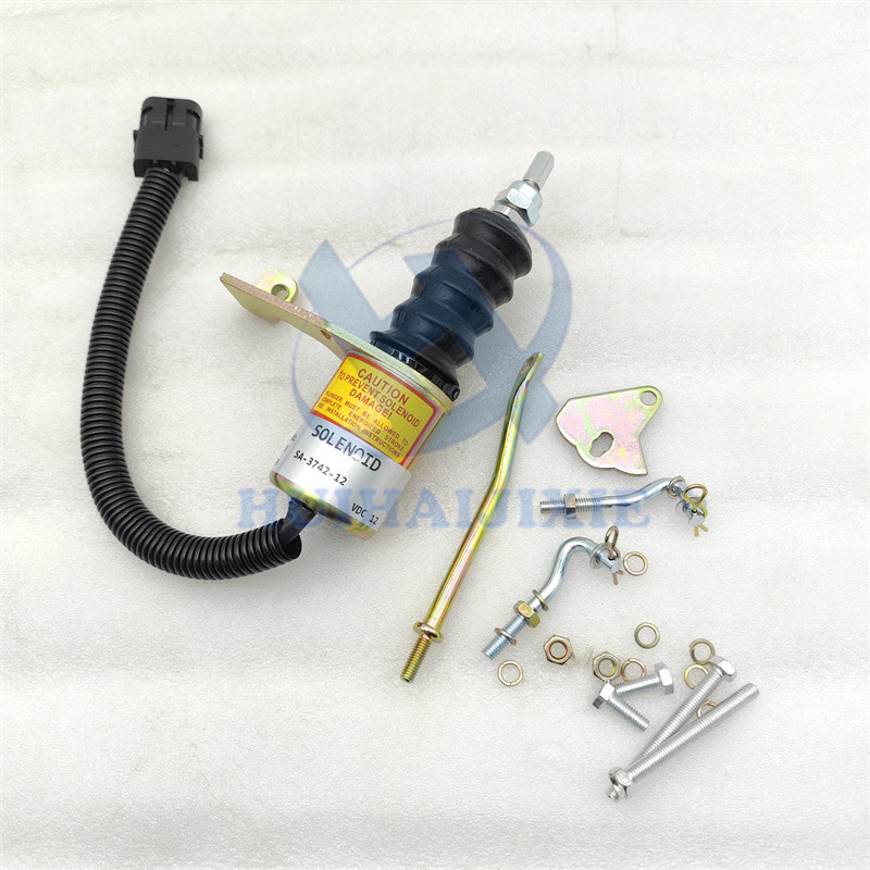3932017 Diesel Engine Stop Solenoid Valve SA-3742-12 Fuel Shutdown Solenoid Switch for Duetz Bosch RSV