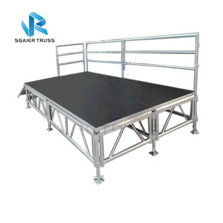Wooden Platform Outdoor Performance Stage , Laminated Plywood Marriage Party Stage