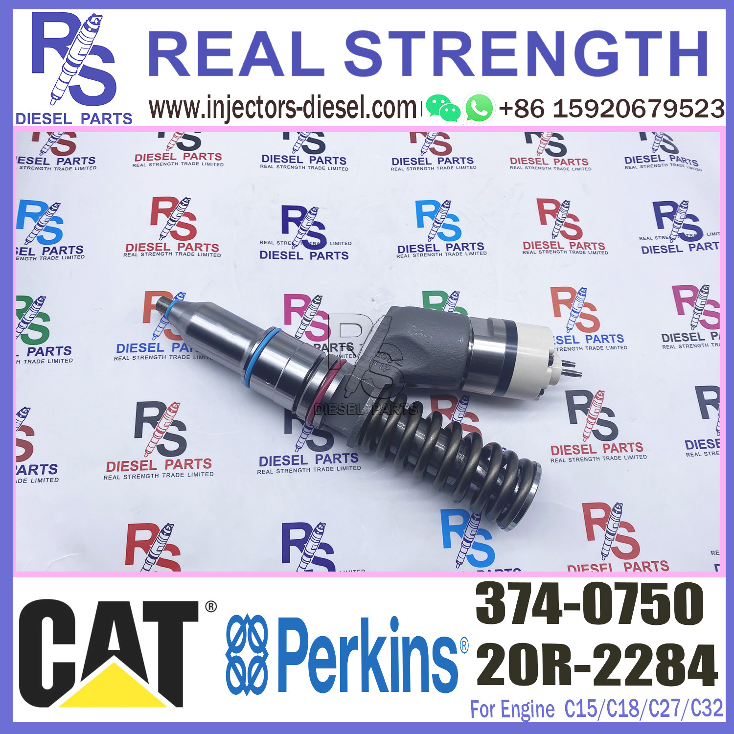 Diesel Engine Caterpillar C15 Injectors 374-0750 3740750 For E365C 374D