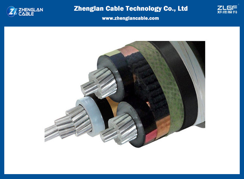 6/10KV 3x185mm2 Medinum Voltage Power Cables MV Aluminum Cable Tripolar IEC60502-2