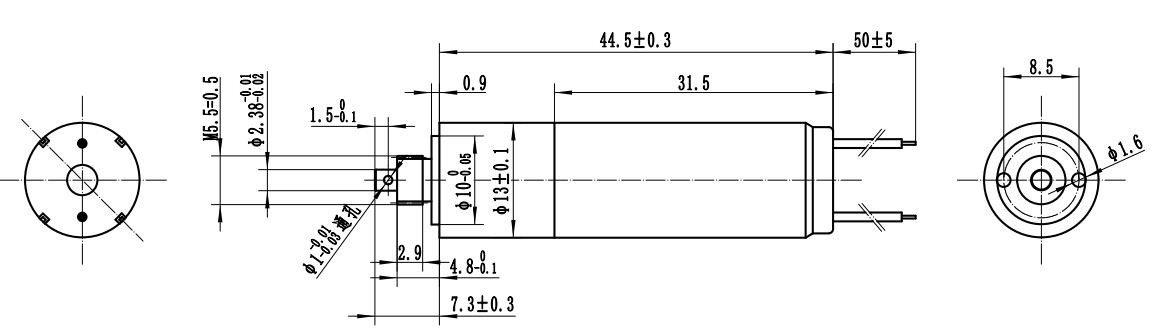 13PG1332-03017556-16K Micro Planetary Reducer Gearbox Motor 1000rpm 3V 2W