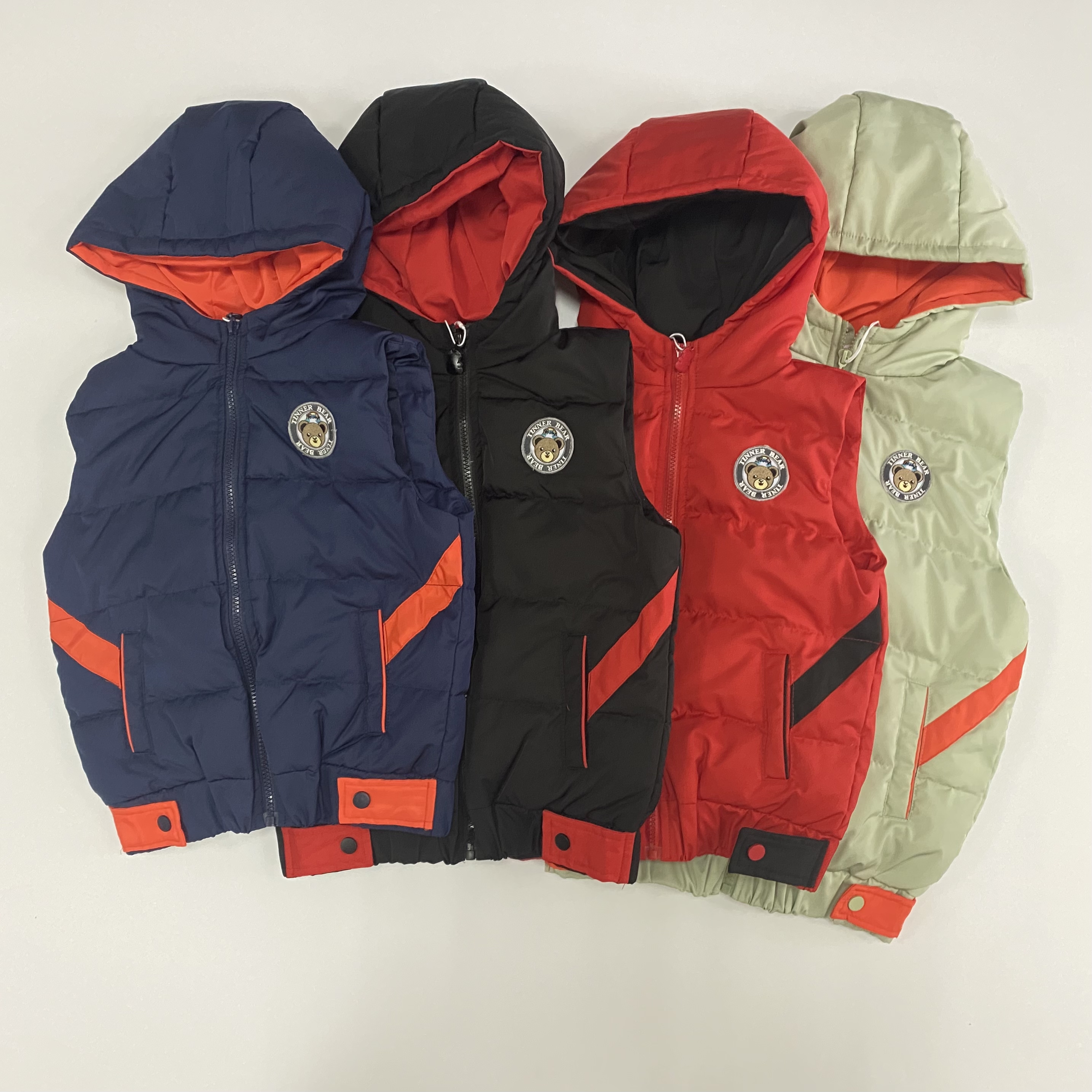 Children's Winter Vest with Down Feather Filling Material Outdoor Baby Kids' Wear