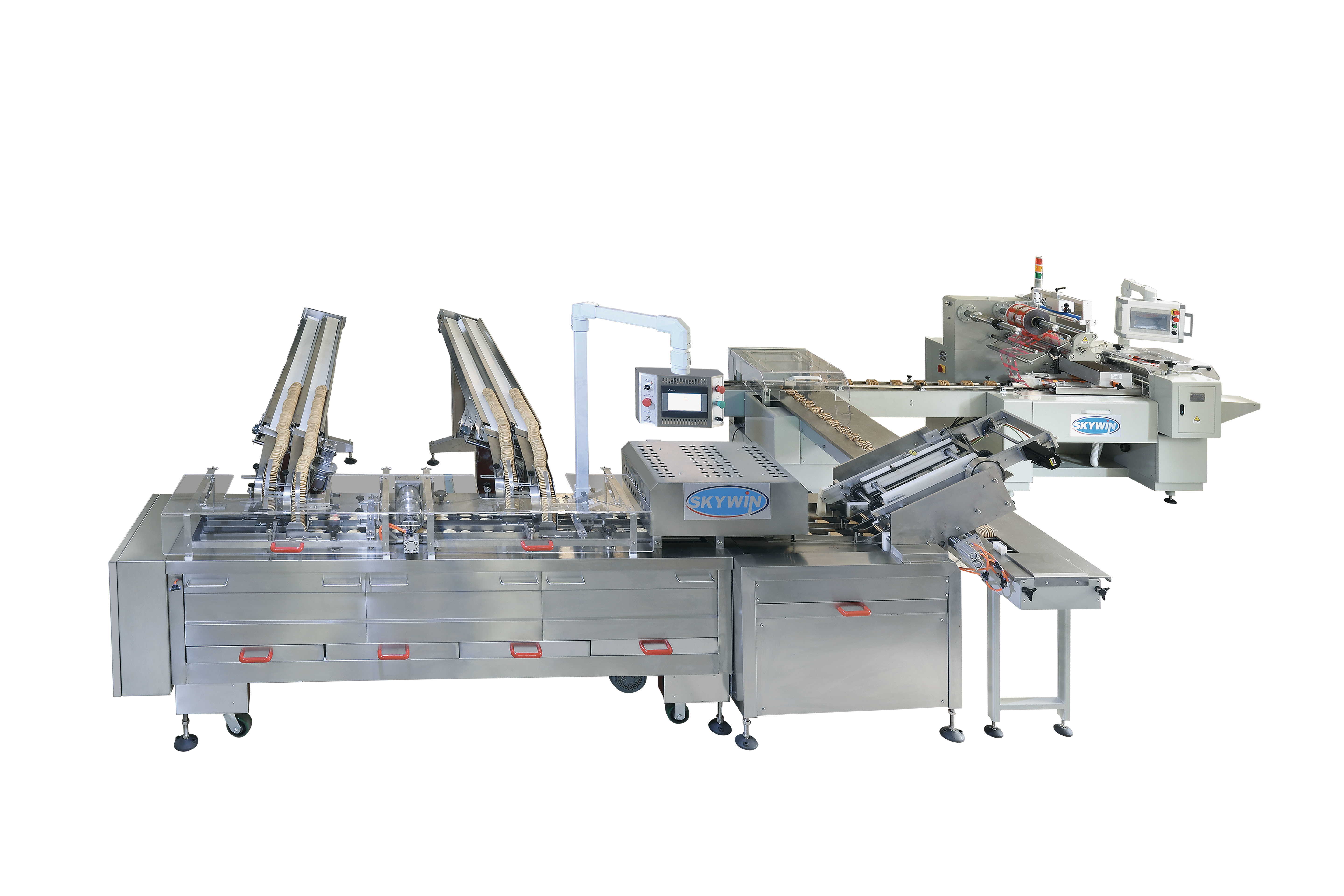 SIEMENS Touch Screen Single Lane Cream Biscuit Machine Automatic