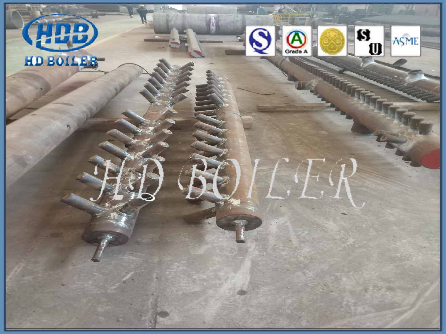 Carbon / Stainless Steel Boiler Manifold Headers For Power Plant HD Boiler