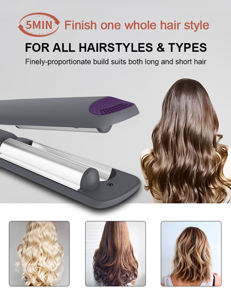 45W Deep Waver Hair Tool Ceramic With LCD Temperature Display