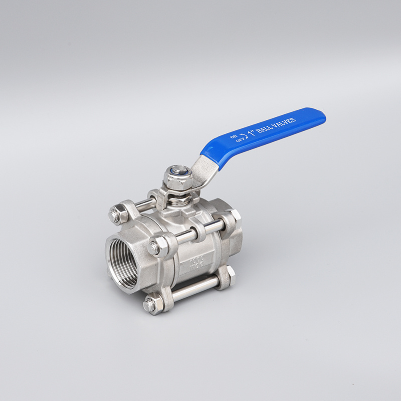 3PC Screwed Strainless Steel Ball Valve