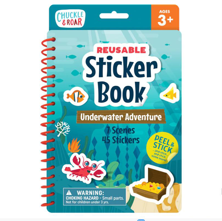 Spiral Binding Label Sticker Printing , Film Lamination Kids Sticker Book