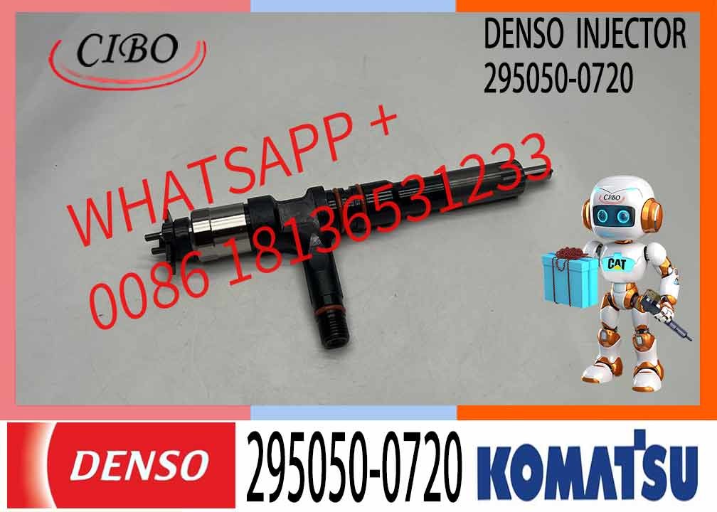DENSO Diesel Fuel Injector 295050-0720 6252-11-3100 For Komatsu SAA6D125E-6A/6B/7A Engine
