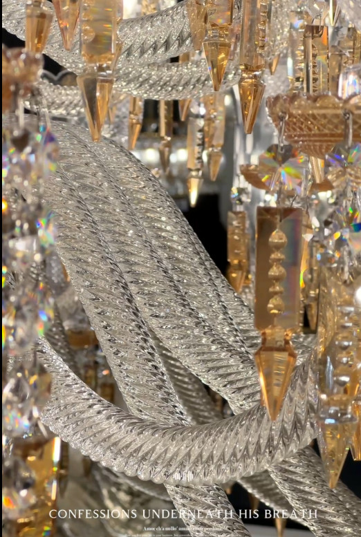 Luxury France Style Chandeliers With Champagne Pendants