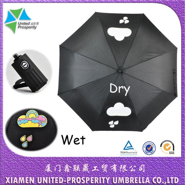Cute Cloud Printing Windproof Fully Automatic Umbrella