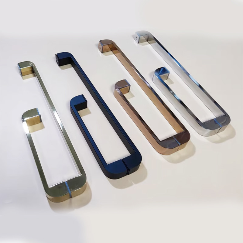 SUS304 Waterproof Shower Glass Door Handle High Security Shower Door Pull Handle