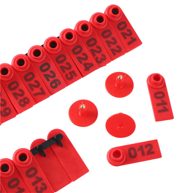 Animal Husbandry Goat Numbered Cattle Ear Tags Blank RFID TPU Material