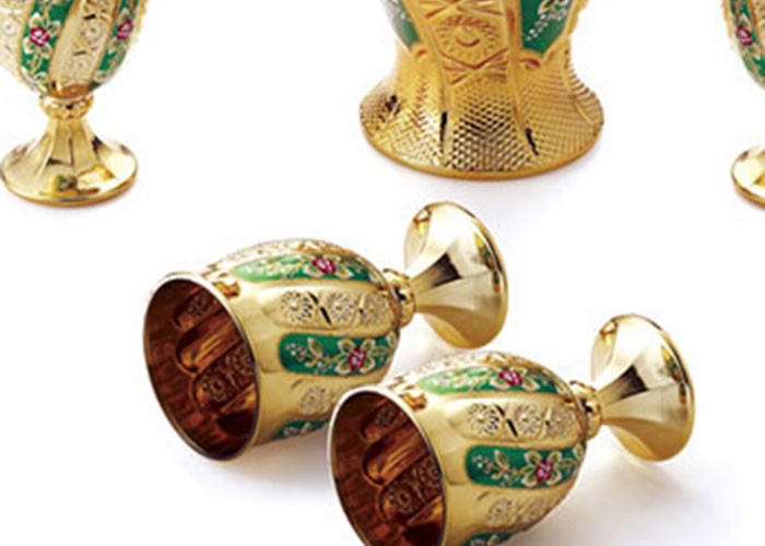 Arab Cultural Tea Set As Artistic Wedding Gift Customized Pattern Available