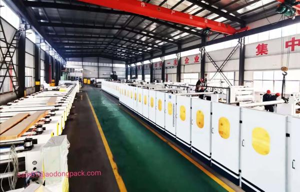 Quality High Speed CrMo Alloy Steel Production Line Of Corrugated Paperboard for sale