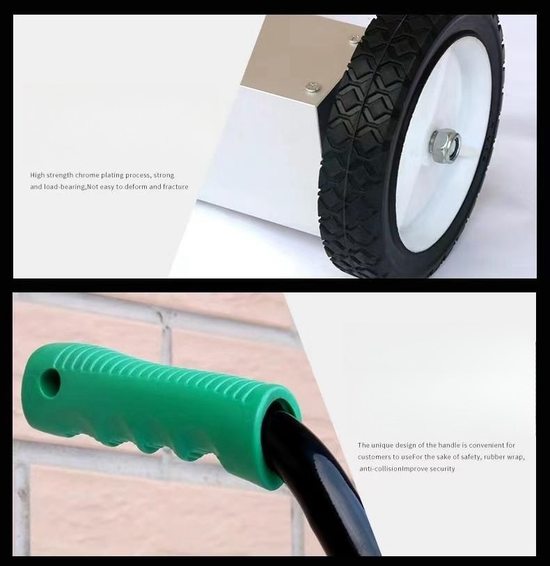 Wheeled Lightweight Handheld Magnetic Sweeper Top Release High Cleaning Efficiency