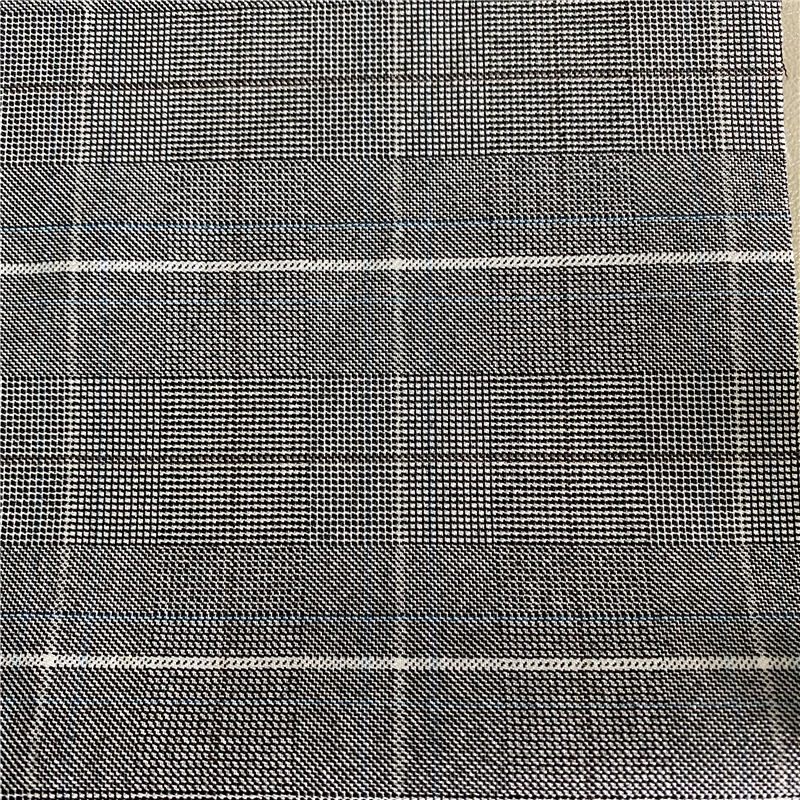 160D*200D 40D Four-Color Shades High Stretch Cation Plaid Check Fabric For Lady Dress