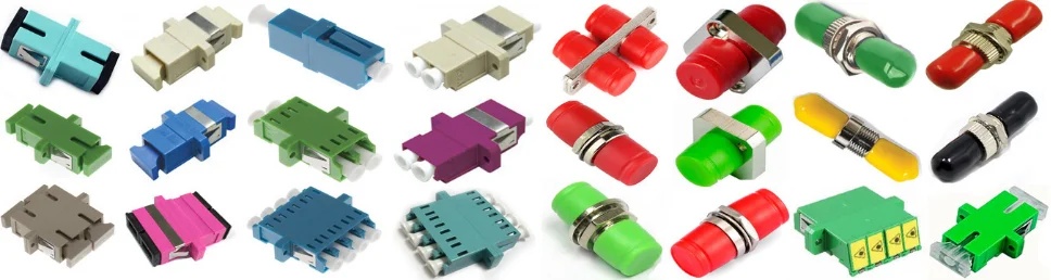 FTTH LC/FC/SC/ST Fiber Optic Adapter for Simplex Duplex Connector in Jumper Port Coupler