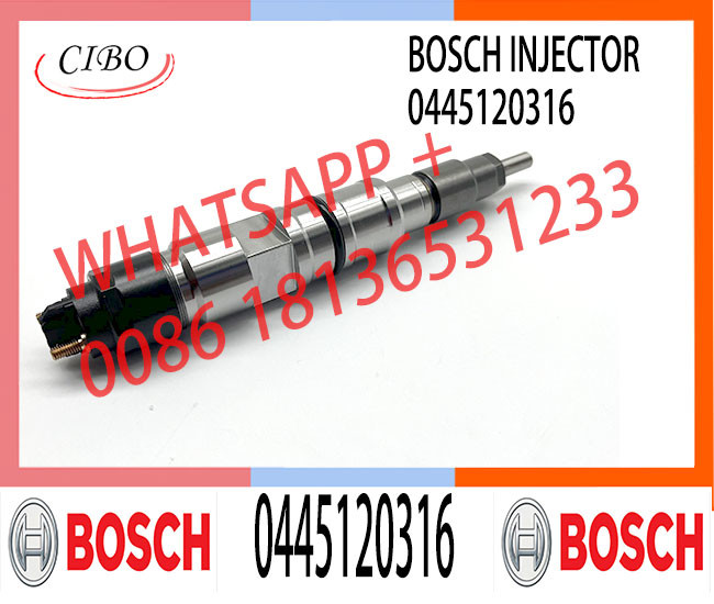 0445120316 Durable engine parts diesel common rail injector fuel 0445120316 For Truck