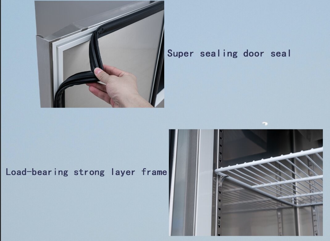 Modern Design 4 Door Commercial Freezer Precise Control Restaurant Refrigerator Freezer