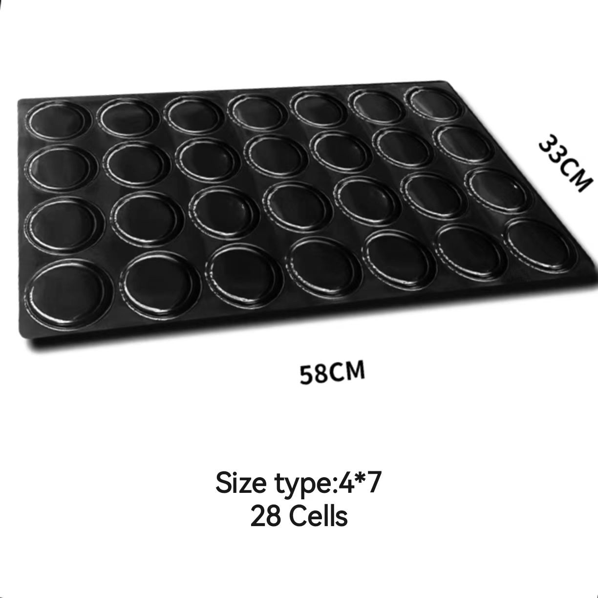 9 25 28 30 hole disposable pp black fruit tray plastic blister PET display kiwi/pitaya plastic tray for supermaket