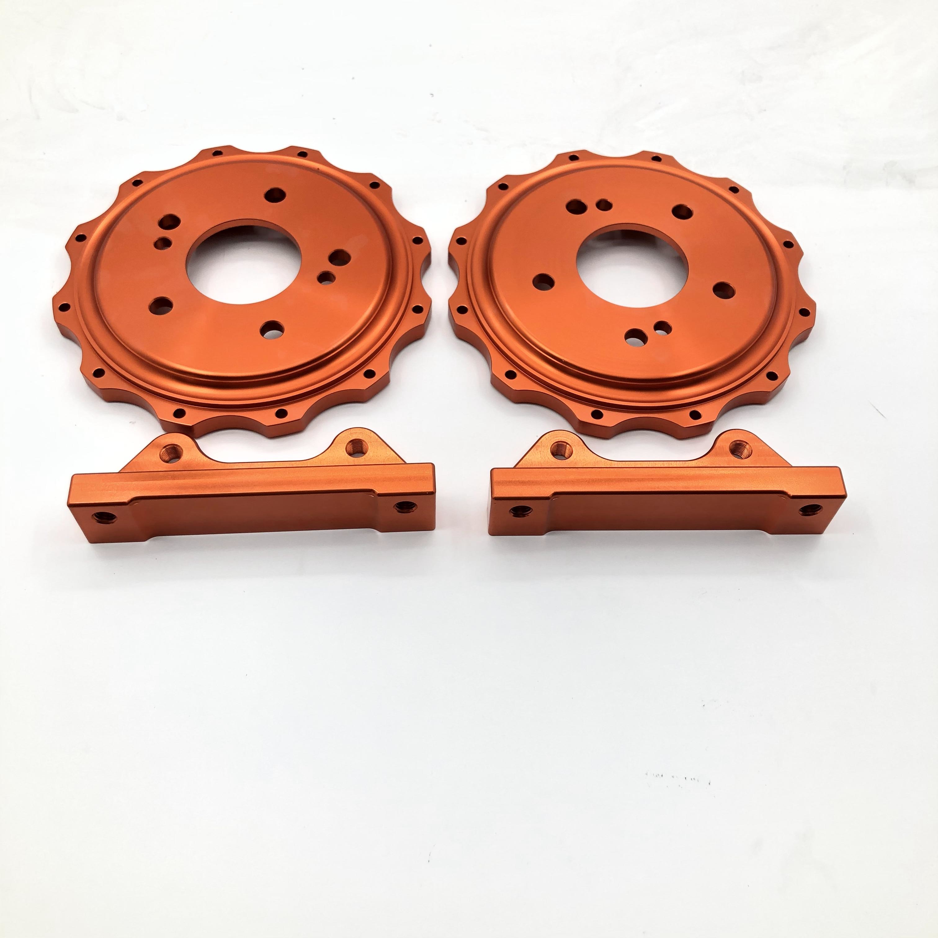 Aluminum 6061 Car Brake Bracket HV90 Customized Center Bell Bracket Bolts Kit